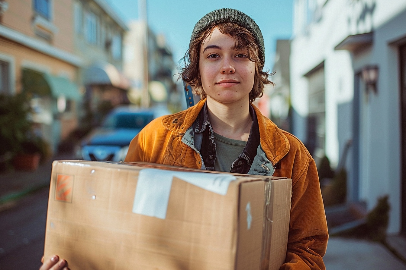 Personne réussissant à déménager sans CDI, s'installant joyeusement à Liège, illustrant les stratégies infaillibles